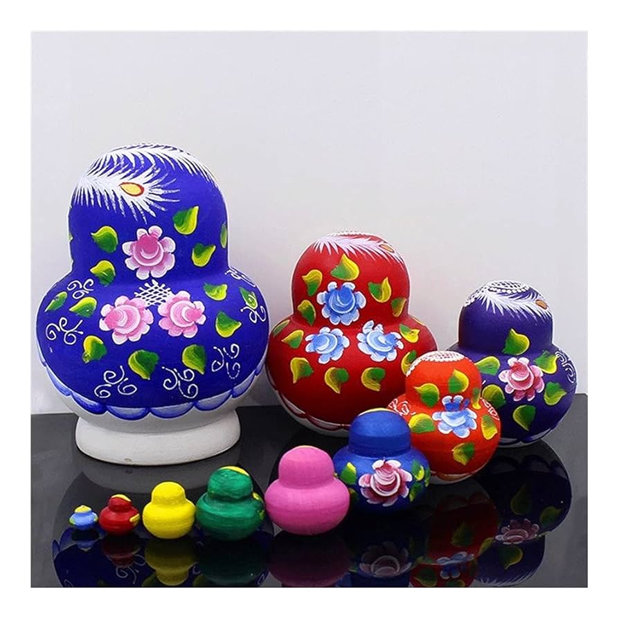 Amazon.com: LWSX Cute Matryoshka 10-Piece Russian Nesting